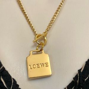 (SOLD) Vintage, Authentic Loewe Gold Plated 18-inch Chain Necklace